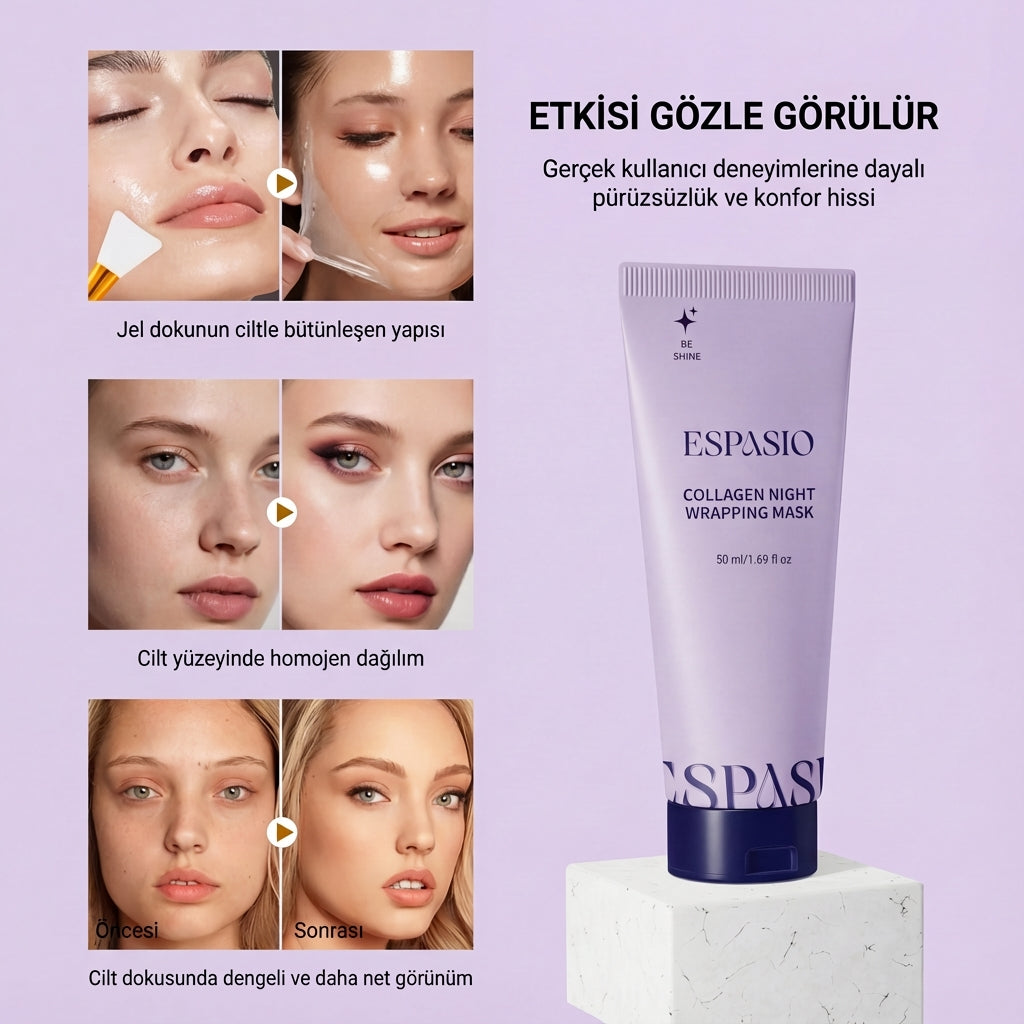 ESPASIO Noctura – Gece Boyu Kolajen Bakım Maskesi